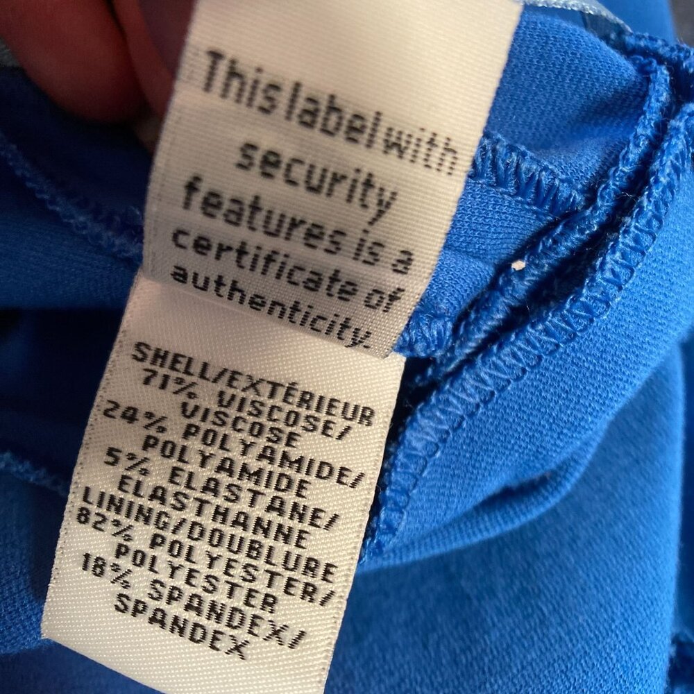 Diane Von Furstenberg Ivana Blue Short Sleeve Fit & Flare Dress,  Size 6 - Picture 8 of 16